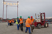 Circus Krone Zelt-Aufbau am 16.03.2105auf der Theresienwiese (©Foto: Martin Schmitz)